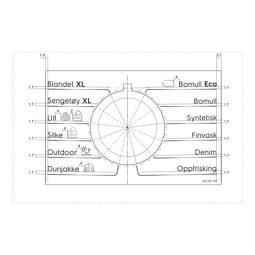 programme plate, knob, adhesive