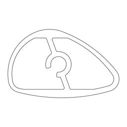 profiel handgreep, rond, metaal