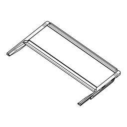 glazen plank, set, gevouwen, 459.5x293mm