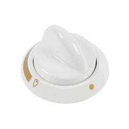 White Hob Control Knob