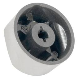 Silver Gas Hob Control Knob