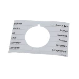 programme plate,knob,adhesive,NO