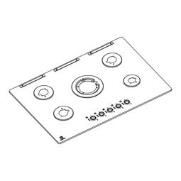work top, white, Electrolux, 740x510mm