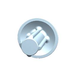 hole cover, black, M3.7mm