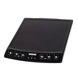 cooking top with frame, black, 55cm