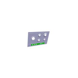 ARBEITSPLATTE,INOX,AEG,744X510