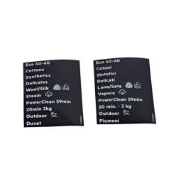 programme plate, knob, adhesive, EN,IT
