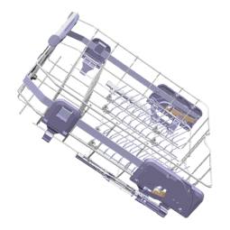 Cestello inferiore per lavastoviglie con rotelle - ComfortLift©