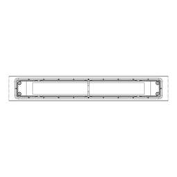 glass panel, assembly, front, 564x50 black