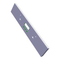control panel,inox,60cm, SET, 2K