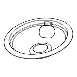 drip pan, large, 8''