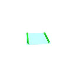Monteringssats till glaslucka - 596x466mm