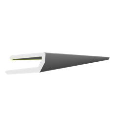 strip edge, glass shelf, front, 405mm