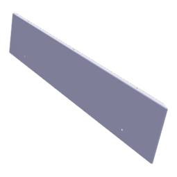 låda, front, vit