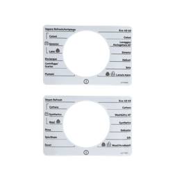 programme plate, knob, adhesive, EN,IT
