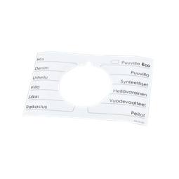 programme plate,knob,adhesive,FI