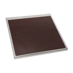 GLASPLATTE MIT RAHMEN,INOX,596