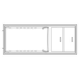 Porte du réfrigérateur blanc - 538x1313.5mm