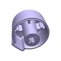 Silver Hob Gas Control Knob