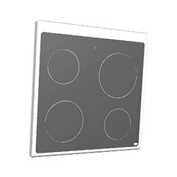 cooking top with frame,white,596x600mm