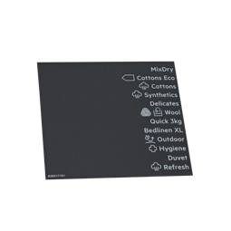 programme plate, knob, adhesive