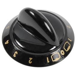 Black Dual Grill Control Knob