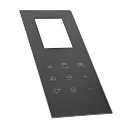 cover, control panel, black