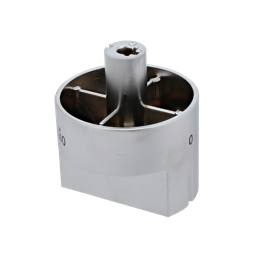 knob, gas oven, chrome plated, axes 18mm