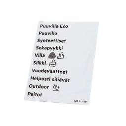 programme plate, adhesive