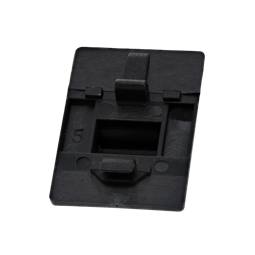 push button, black,