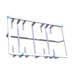 grid, pan support, left
