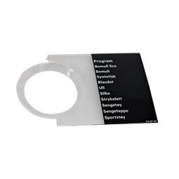 programme plate,knob,adhesive,NO