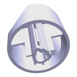 Knebel, Minutenuhr, schwarz