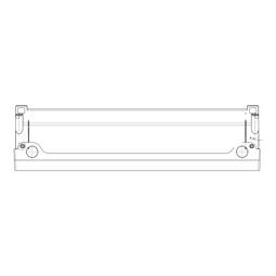 BLENDE,INOX,108X598MM