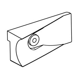 adapter, dörrhandtag, höger