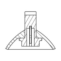 Bouton complet,argent