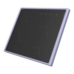 cooking top with frame, black, 496x600mm
