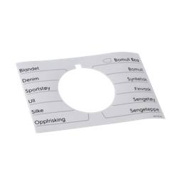 programme plate,knob,adhesive,NO