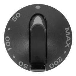 Black Oven Thermostat Control Knob