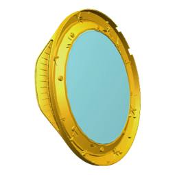 door frame, front, silver, Ø490mm