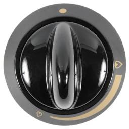 Black Gas Hob Control Knob