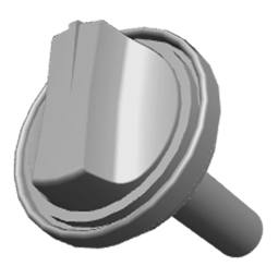 vred termostat, manöverpanel, vit