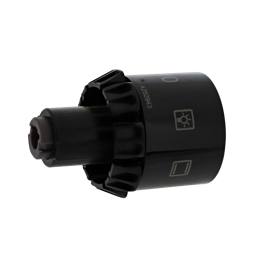 knob, function, black, 6+0, TO