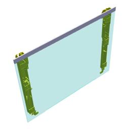Door Glass Assembly - 594X466mm