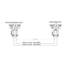 harness,anti-interference filter,main electronic board,J1,1020mm