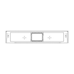 BEDIENBLENDE,INOX,60CM, LUX, 2