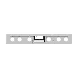 Bedienblende,Inox,60cm, SET, 6K