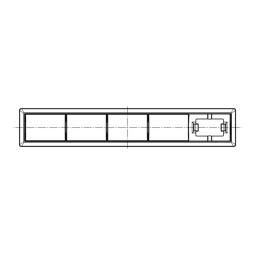 Push button,rectangular,complete,white