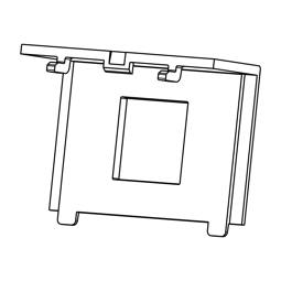 kåpa för gångled, vit, 7801, 50x75mm hole