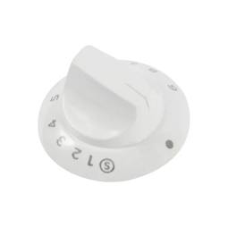 White Main Oven Control Knob